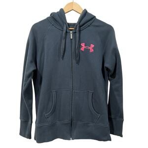 Under Armour Storm Gray Hoodie - Pink Logi